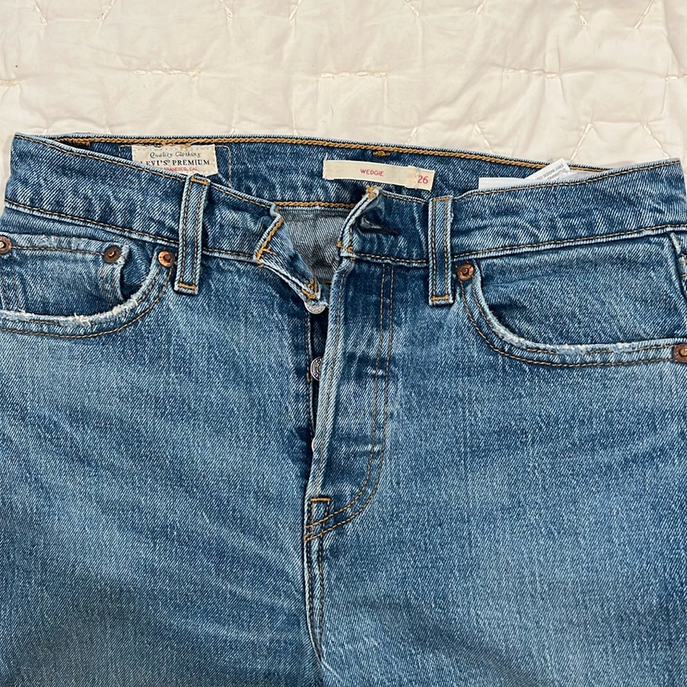 Levi's Blue Women's High-Rise Wedge Jeans